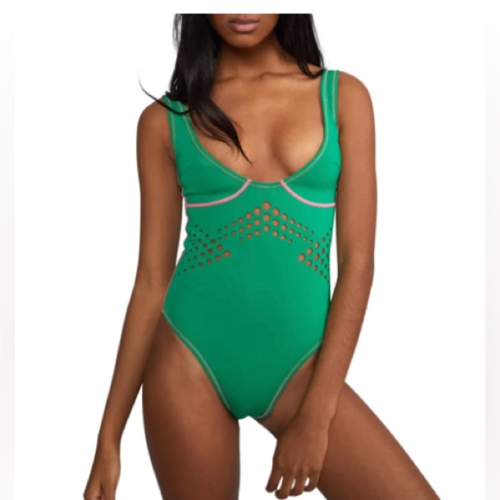 Cynthia Rowley
Maui Perforated One-Piece Swimsuit